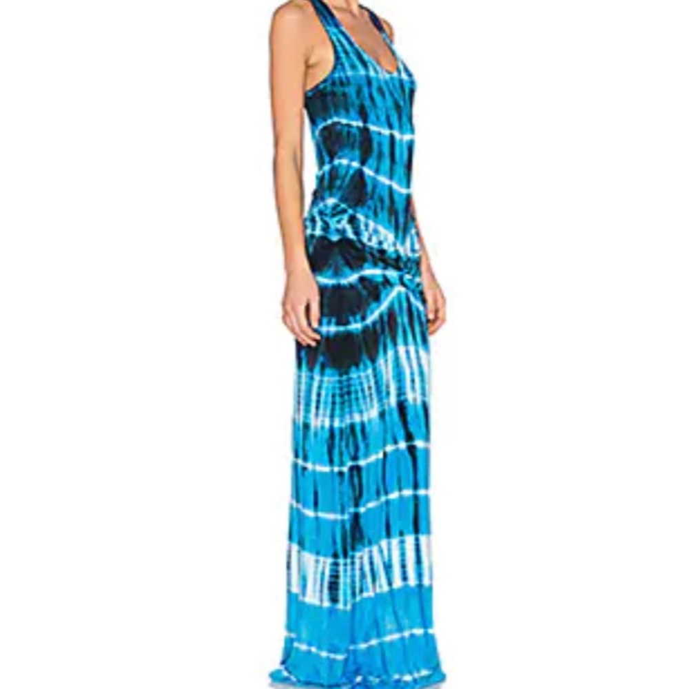 Young Fabulous & Broke Tie Dye Racer
Back Sleeveless Boho Maxi Dress